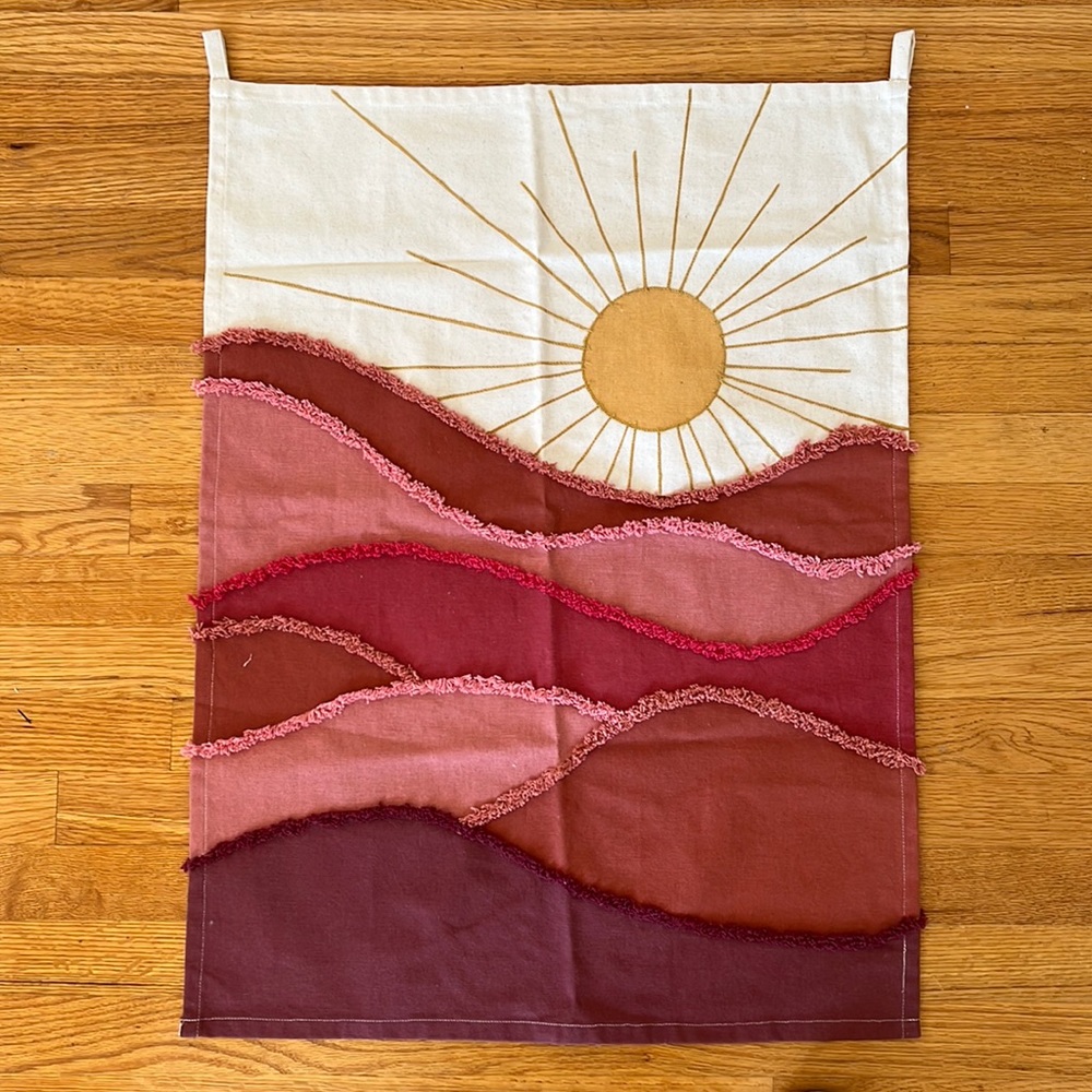 Urban Outfitters Tapestry Wall Art Hanging Desert Sun Mountains